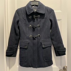 Guess Pea Coat with Toggle closure.